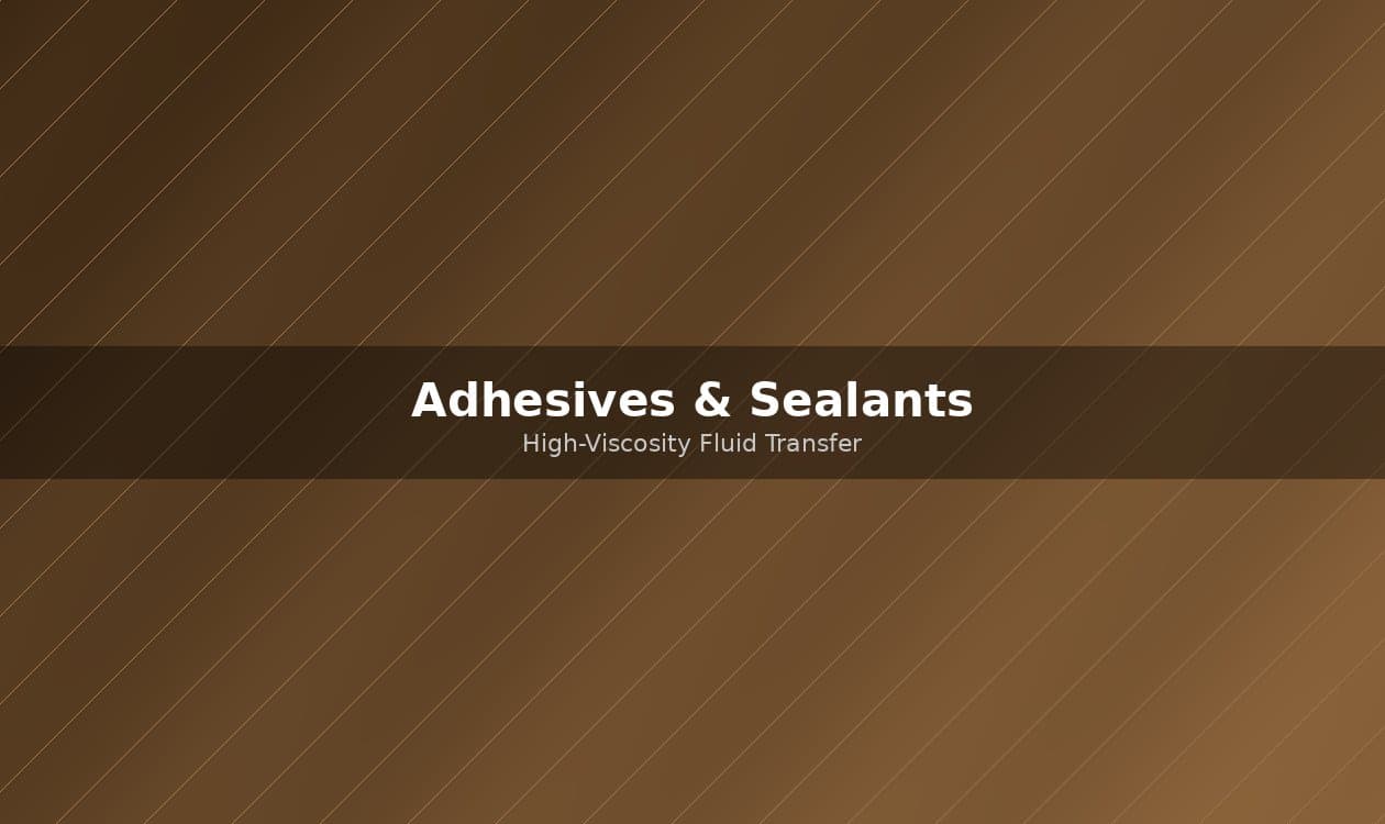 High-Viscosity Adhesive Pump Guide